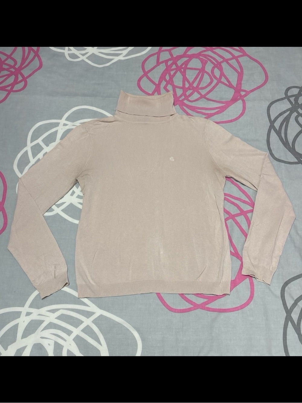 Ralph Lauren Beige Turtleneck Sweater